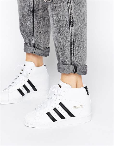 adidas hohe turnschuhe leder weiß 44|adidas sneaker kaufen.